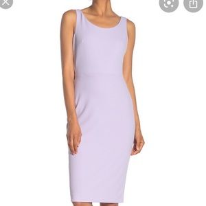 Lavender Betsey Johnson Scuba Crepe Midi Dress